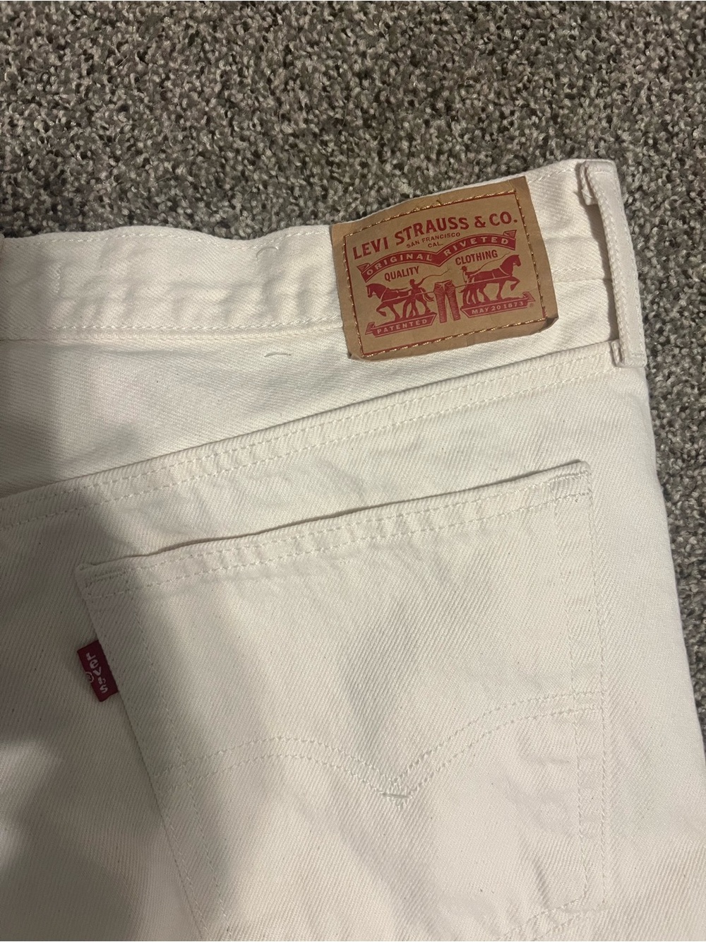 Levi's White Denim Jeans